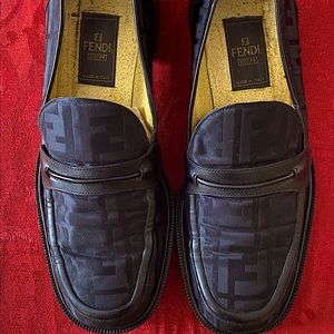 Fendi scarpe black women’s loafers size 7M